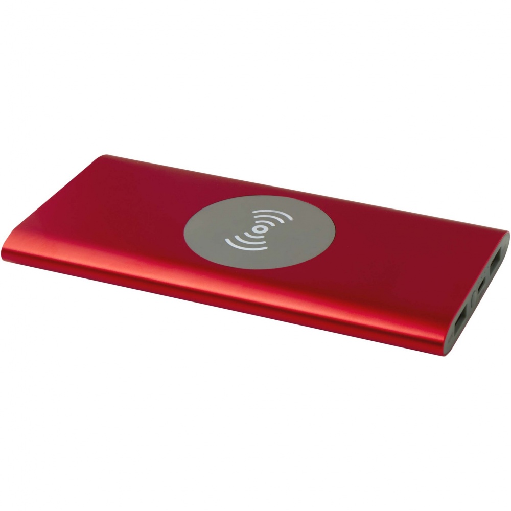 Logo trade corporate gift photo of: Juice 8000 mAh Type-C recycled aluminium wireless power bank