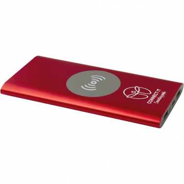Logotrade promotional product image of: Juice 8000 mAh Type-C recycled aluminium wireless power bank