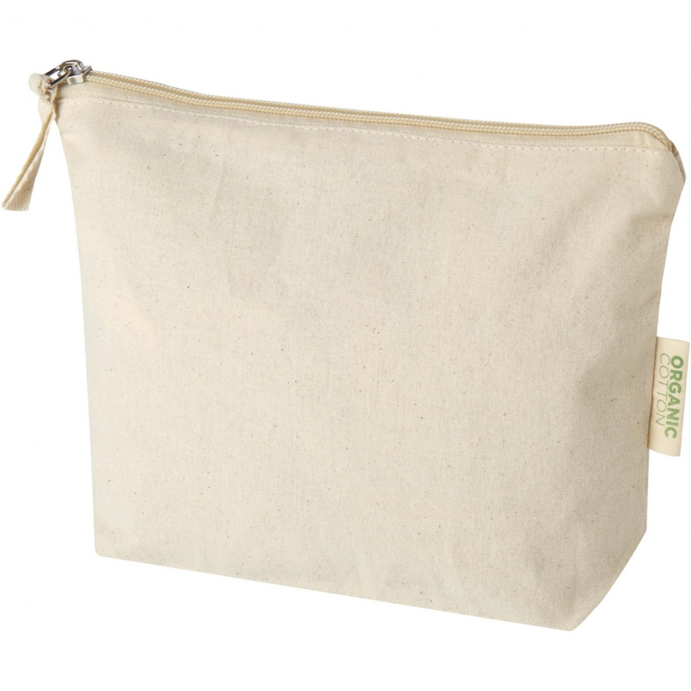 Logo trade corporate gifts picture of: Orissa 180 g/m² organic toiletry bag 1L