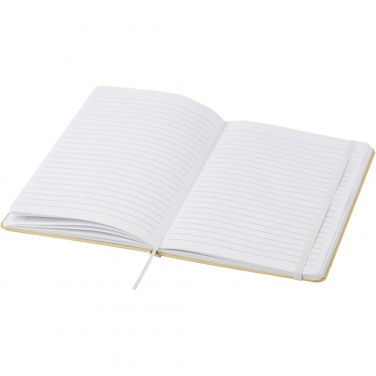 Logo trade promotional item photo of: Nelida A5 recycled cardboard hard cover notebook