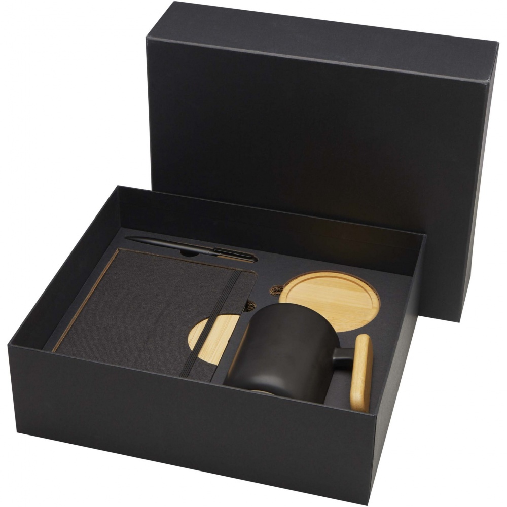 Logotrade corporate gift picture of: Laura A5 hard cover notebook and ballpoint pen gift set