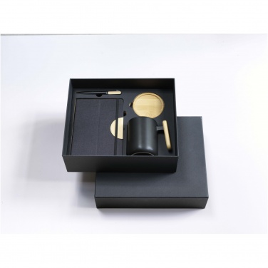 Logo trade corporate gifts image of: Laura A5 hard cover notebook and ballpoint pen gift set