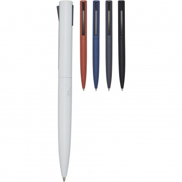 Logo trade business gift photo of: Juana recycled aluminium ballpoint pen