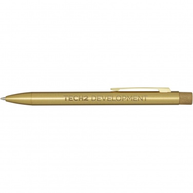 Logotrade promotional item image of: Beatriz recycled brass ballpoint pen