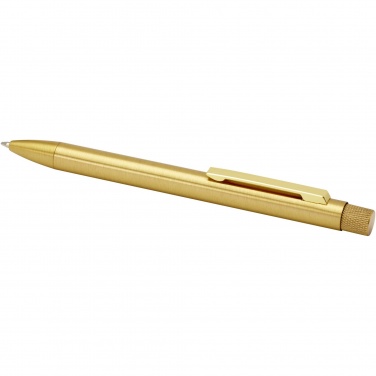 Logo trade promotional merchandise photo of: Beatriz recycled brass ballpoint pen