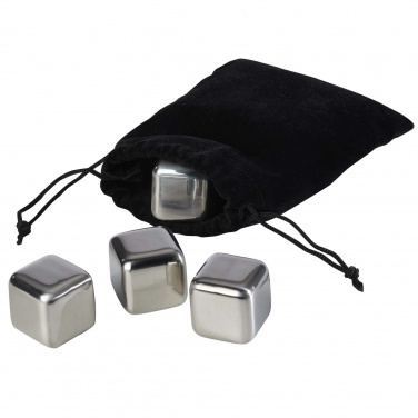Logo trade promotional giveaways image of: Froz stainless steel ice cubes set