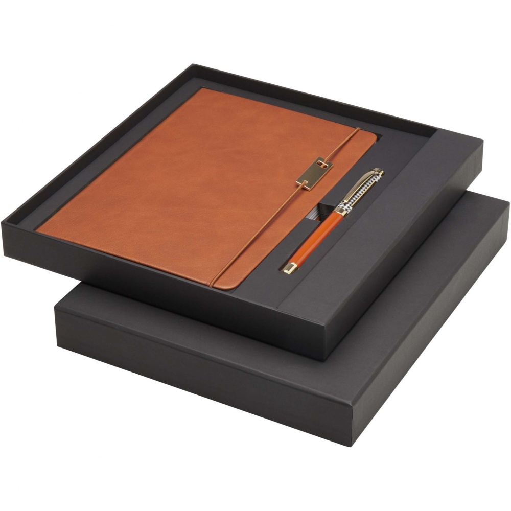 Logotrade corporate gift picture of: Legato A5 notebook and rollerball pen set 