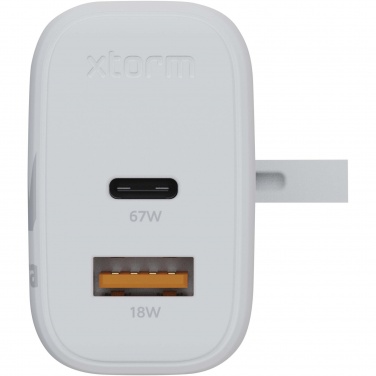Logotrade corporate gifts photo of: Xtorm XEC067G GaN² Ultra 67W wall charger - UK plug