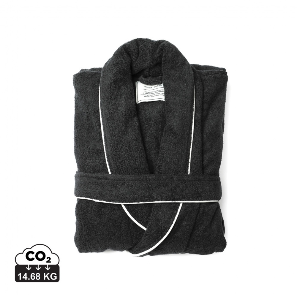 Logo trade promotional giveaways picture of: VINGA Harper bathrobe S/M