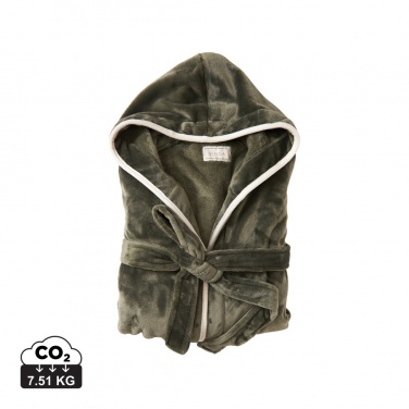 Logo trade advertising products picture of: VINGA Louis luxury plush GRS RPET robe size S-M