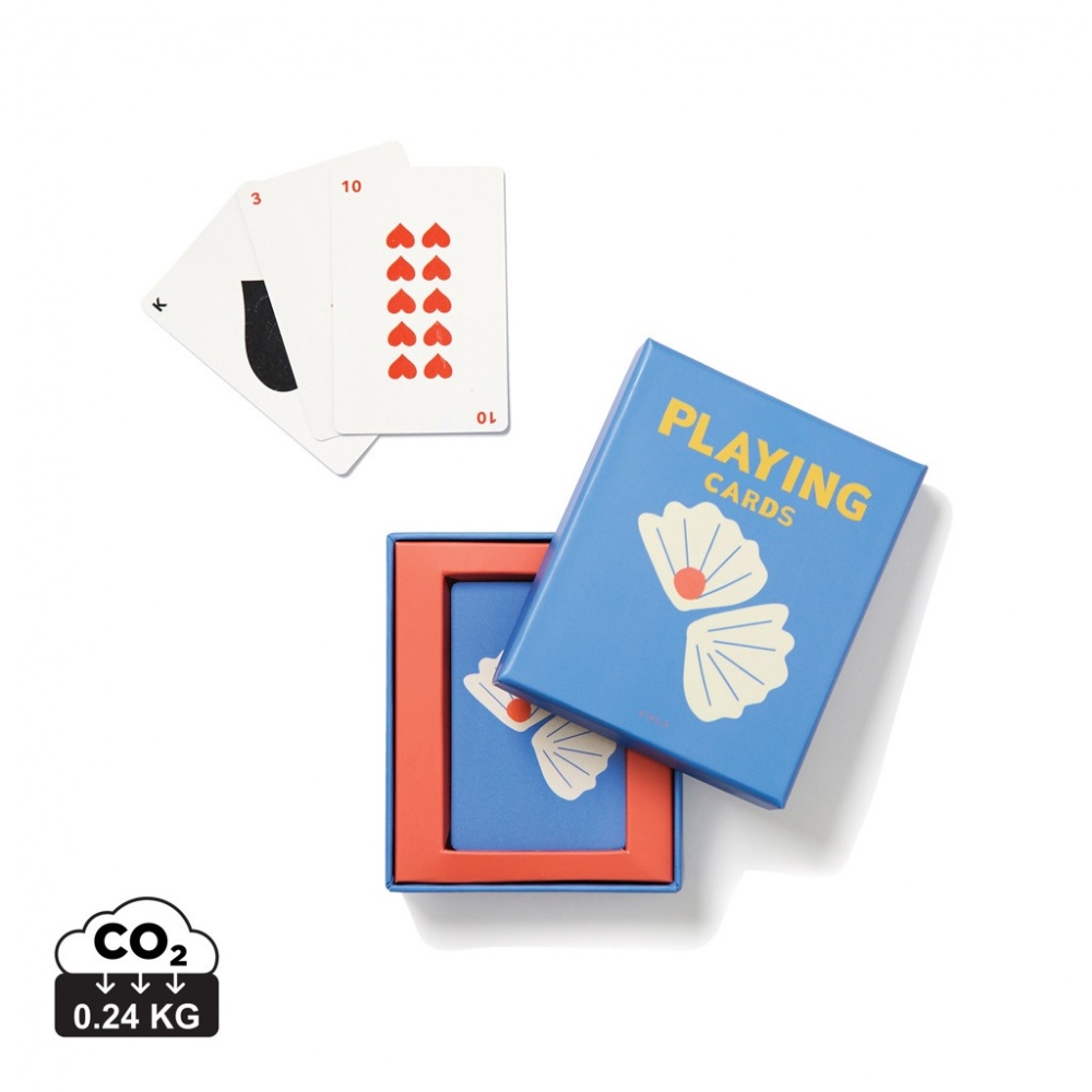 Logo trade corporate gifts image of: VINGA Playing cards coffee table edt.