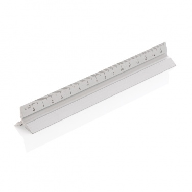 Logo trade promotional products picture of: 15cm. Aluminum triangular ruler