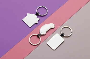 Logo trade advertising products image of: RCS recycled zinc alloy car keyring
