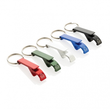 Logo trade advertising products image of: RCS recycled aluminum bottle and can opener