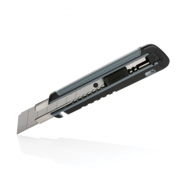 Logo trade promotional giveaways picture of: Refillable RCS rplastic heavy duty snap-off knife soft grip