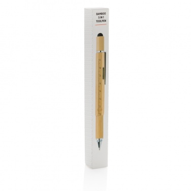 Logotrade promotional giveaway picture of: Bamboo 5-in-1 toolpen
