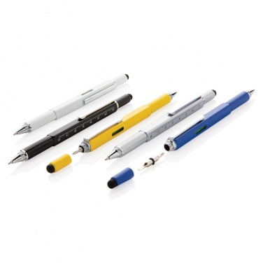 Logo trade advertising product photo of: 5-in-1 aluminium toolpen