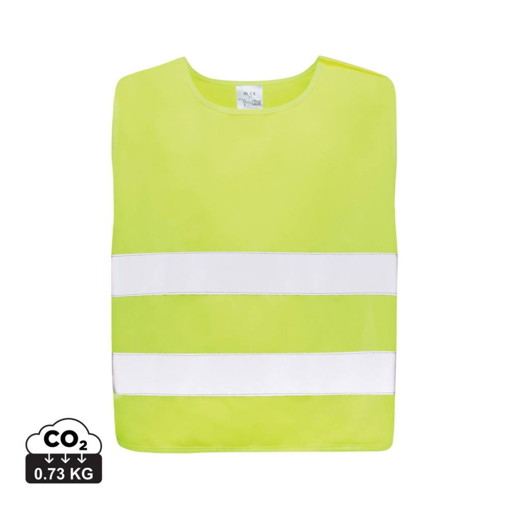 Logotrade advertising product image of: GRS recycled PET high-visibility safety vest 7-12 years