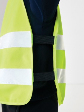 Logo trade promotional merchandise photo of: GRS recycled PET high-visibility safety vest 7-12 years