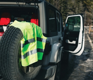 Logotrade promotional gifts photo of: GRS recycled PET high-visibility safety vest