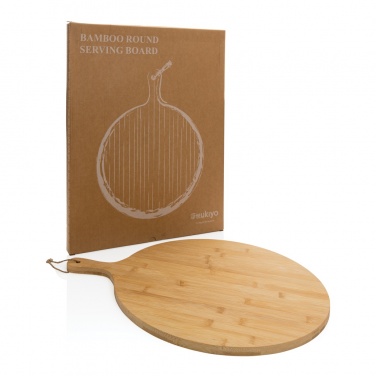 Logotrade promotional giveaway image of: Ukiyo bamboo round serving board