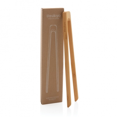 Logotrade promotional products photo of: Ukiyo bamboo serving tongs