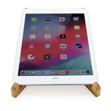 Logo trade promotional items picture of: Bamboo portable laptop stand