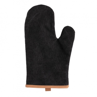 Logo trade promotional giveaways picture of: Deluxe canvas oven mitt