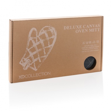 Logo trade promotional merchandise picture of: Deluxe canvas oven mitt