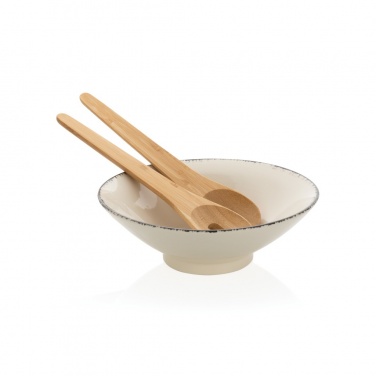 Logotrade promotional product picture of: Ukiyo salad bowl with bamboo salad server