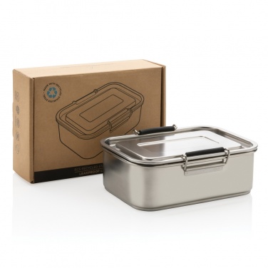 Logo trade promotional merchandise picture of: RCS Recycled stainless steel leakproof lunch box