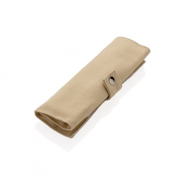 Logo trade promotional merchandise image of: Reusable bamboo travel cutlery set