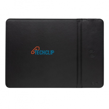 Logo trade promotional giveaways image of: Swiss Peak RCS recycled PU 10W wireless charging mousepad