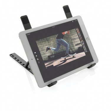 Logo trade promotional merchandise image of: Terra RCS recycled aluminium universal laptop/tablet stand