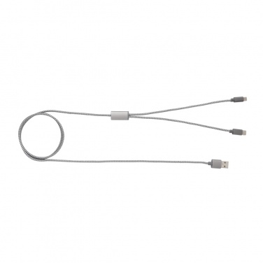 Logo trade promotional merchandise photo of: 3-in-1 braided cable