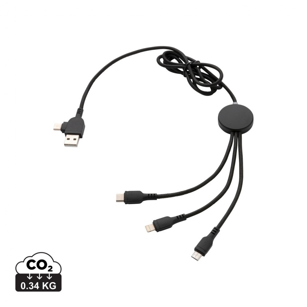 Logotrade business gift image of: Light up logo 6-in-1 cable