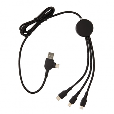 Logo trade corporate gifts image of: Light up logo 6-in-1 cable