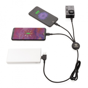 Logotrade promotional gift picture of: Light up logo 6-in-1 cable