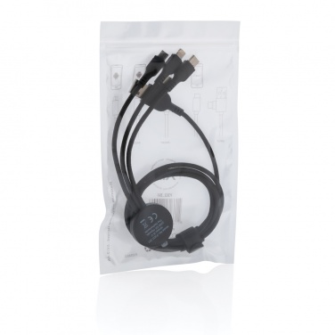 Logo trade advertising products image of: Light up logo 6-in-1 cable