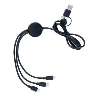 Logo trade promotional giveaways picture of: RCS recycled TPE and recycled plastic 6-in-1 cable