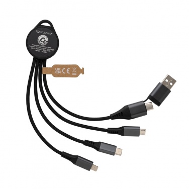 Logo trade promotional products picture of: Terra RCS recycled aluminium 6-in-1 charging cable