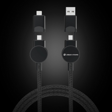 Logo trade advertising products image of: Oakland RCS recycled plastic 6-in-1 fast charging 45W cable