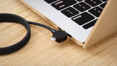Logo trade promotional gifts picture of: Urban Vitamin Stockton 65W RCS RTPE/RPET magnetic cable
