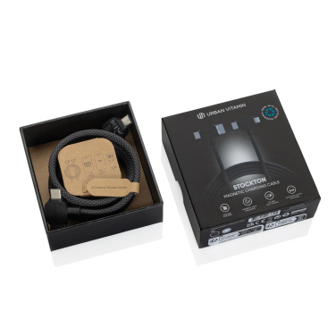 Logo trade corporate gifts image of: Urban Vitamin Stockton 65W RCS RTPE/RPET magnetic cable