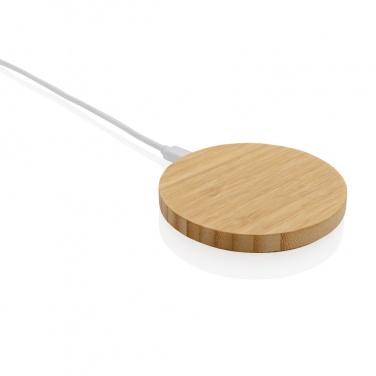 Logotrade promotional giveaways photo of: Bamboo 15W wireless charger