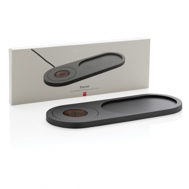 Logo trade promotional gifts image of: Encore 10W wireless charging valet tray