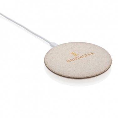 Logo trade promotional items picture of: 5W Wheat straw wireless charger