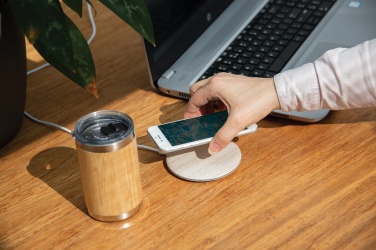 Logo trade corporate gift photo of: 5W Wheat straw wireless charger