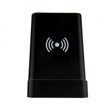 Logo trade corporate gifts picture of: Light up logo 5W wireless charging pen holder