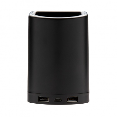 Logo trade promotional items picture of: Light up logo 5W wireless charging pen holder